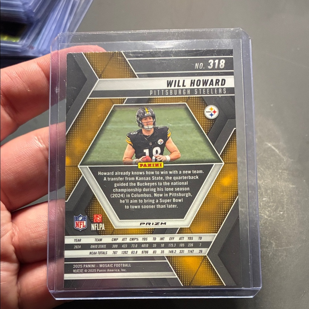 Will Howard Rookie Card - Picture 4 of 4